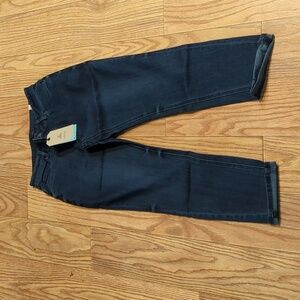 Slim boyfriend fit cropped jeans size 4 / 27" dark wash Prana Buxton NEW w/ tags